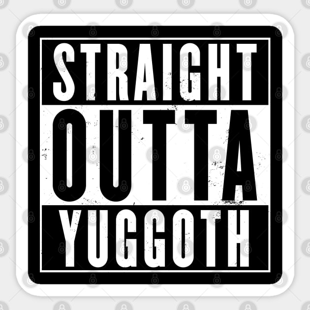 Straight Outta Yuggoth Sticker by DevilOlive